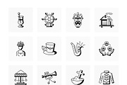 Mardi Grass Icon Set, an Outline Icon by Prosymbols (Thumbnail 6 of 6)