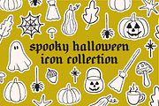 Spooky Halloween Icon Collection, an Outline Icon by Pink Tiger Creative (Thumbnail 1 of 4)