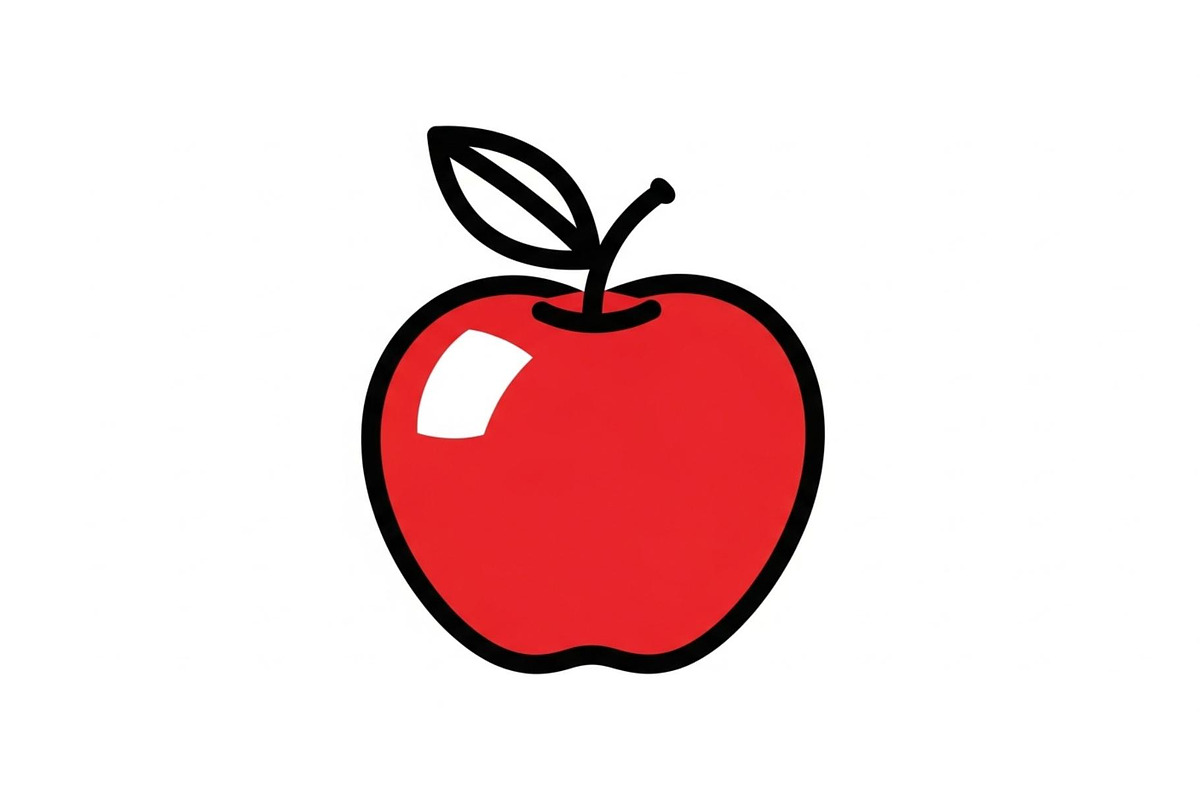 Apple Fruit Vector Icon Bundle, an Illustration by musafir_fashion (Photo 46 of 49)