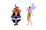 Halloween people set, banner, poster, a Person Illustration by PaperTrident (Thumbnail 6 of 14)