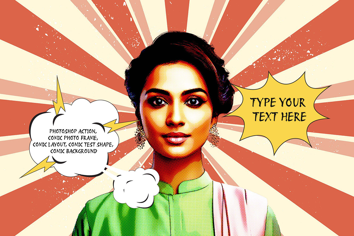 Comic Creator Kit Photoshop Action, an Action Add-On by MRI STUDIO (Photo 2 of 20)