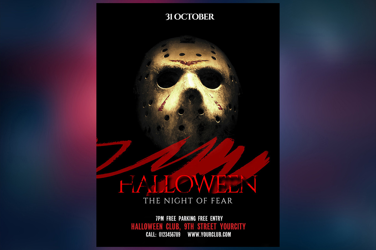 Halloween Party Collection, a Flyer Template by PSD Market (Photo 2 of 10)