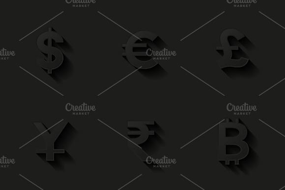 Сurrency icons set preview 2