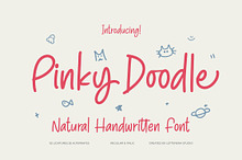 Pinky Doodle Natural Handwritten