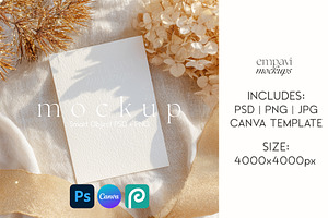 Christmas 5x7 Card Mockup, an Advertising Mockup by EmpaviMockups