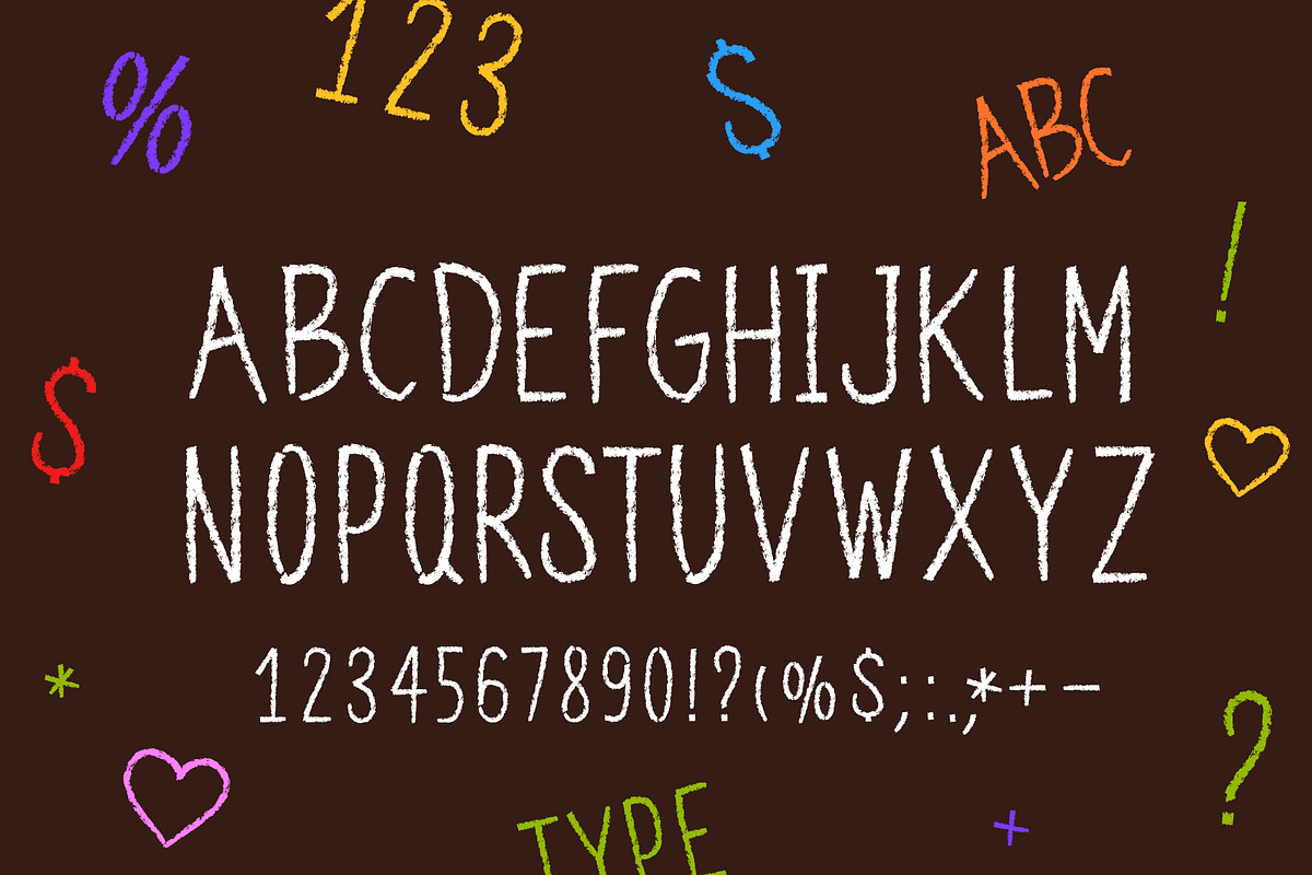 Crayon letters | Pastel font, a Handwritten Font by Mark Skitsky (Photo 2 of 3)
