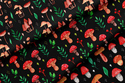 Cozy watercolor clipart & patterns, a Seasonal Illustration by Yelloo Fish (Thumbnail 11 of 15)