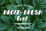 BROAD-BRUSH Font, a Script Font by OlgaAlekseenko (Thumbnail 1 of 3)