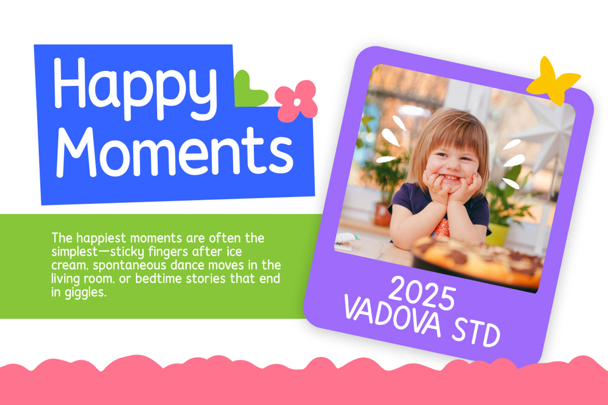 Happy Kiddy Playful Kids Font, a Sans Serif Font by Vadovastd (Photo 4 of 7)