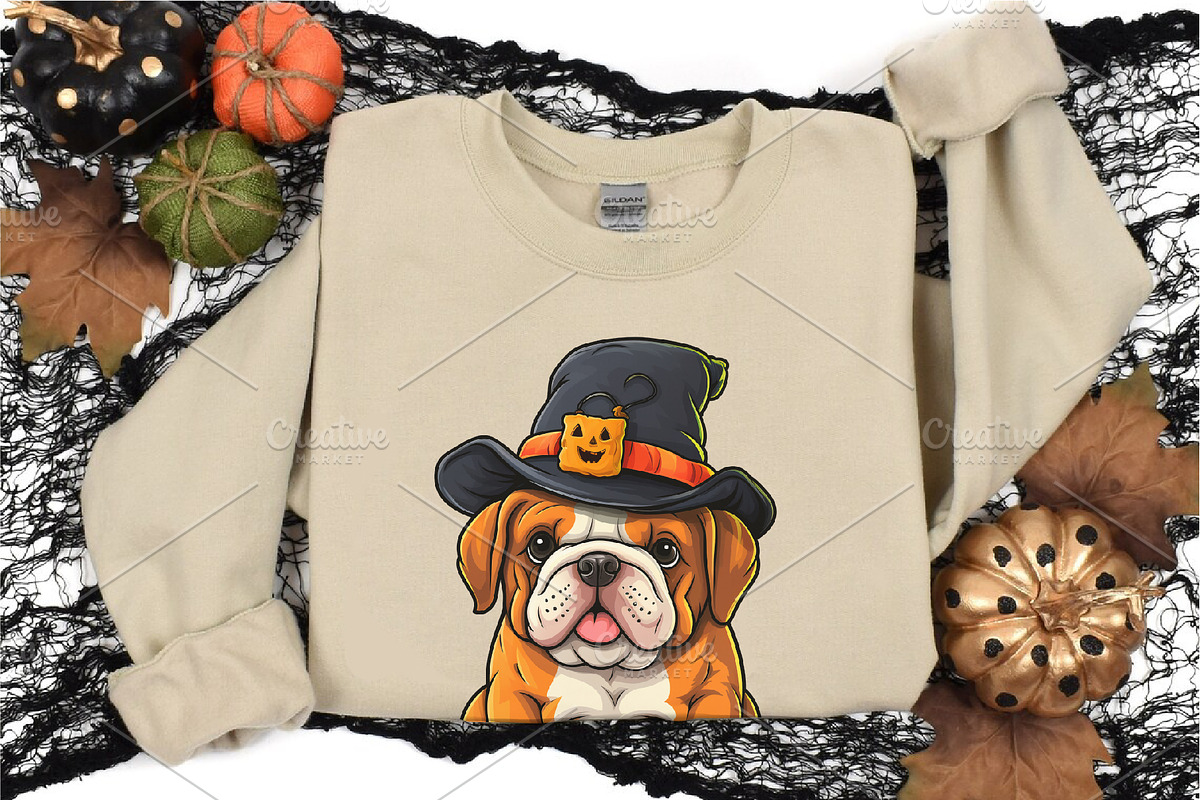 Cute Halloween dogs. TShirt Sticker., an Animal Illustration by KENO Mascots (Photo 6 of 8)