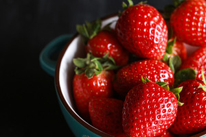 Strawberries stock photo containing strawberry and red
