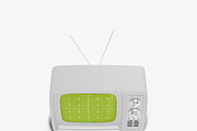 Vintage Portable TV with Old Video E, a Product Mockup by OneVectorStock (Thumbnail 17 of 19)