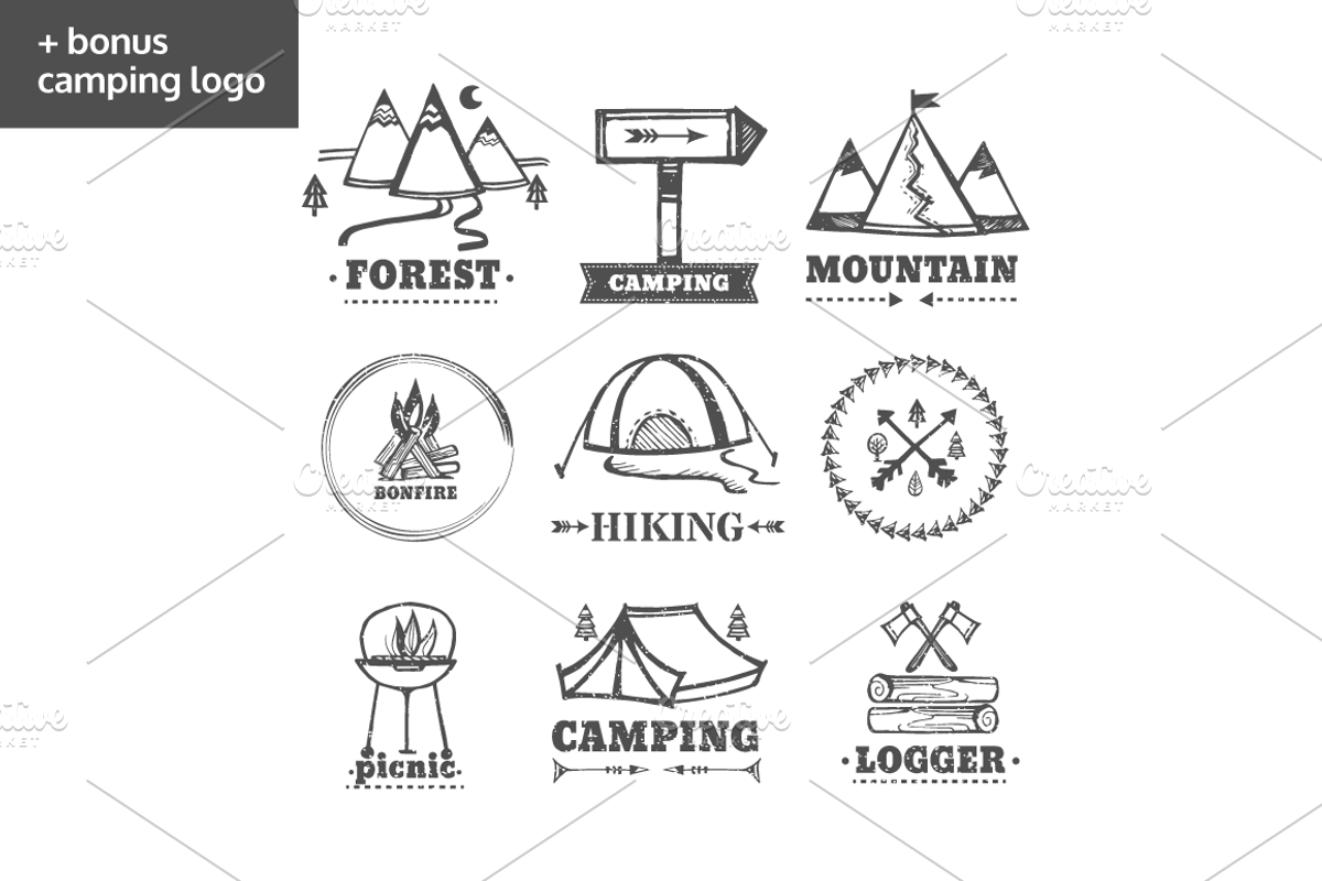 Handsketched elements, logo creator, an Object Graphic by Dasha Efremova (Photo 11 of 11)
