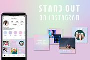 Instagram: Iridescent Galaxy, a Social Media Template by Liseno Designs (Thumbnail 8 of 8)