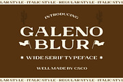 Galeno Blur, a Serif Font by Craft Supply Co. (Thumbnail 1 of 8)