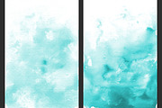 Teal Ombre Watercolor Backgrounds, a Texture Graphic by M. by mprintly (Thumbnail 3 of 6)