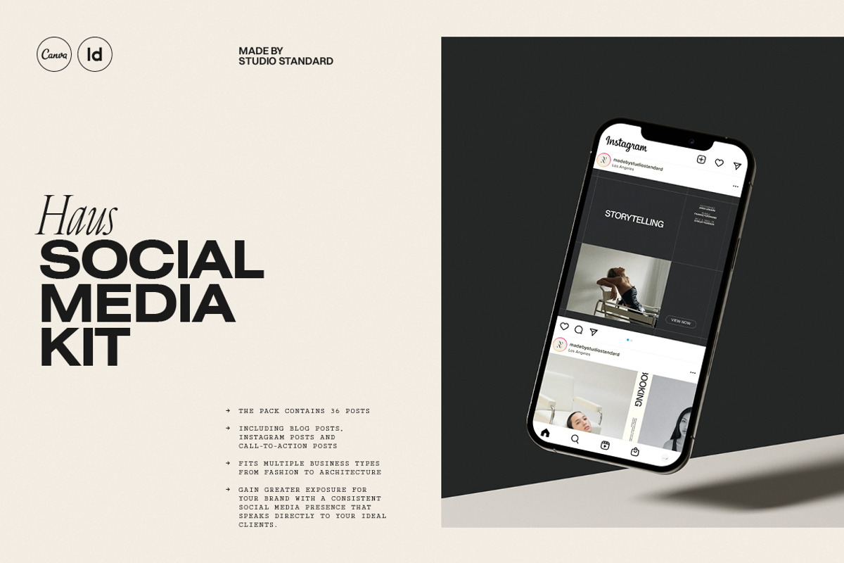 HAUS | Social Media Kit, a Social Media Template by Studio Standard (Photo 3 of 14)