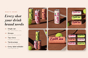 Tall Can Clay Court Mockup Pack, a Cups & Container Mockup by Motion-Box (Thumbnail 2 of 4)