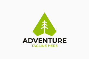 Adventure Arrow Pine Tree Logo, a Branding & Logo Template by Signatoro