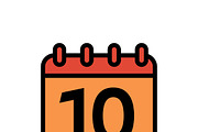Calendar Icon Set – Date Planner, an Outline Icon by RAHMAT (Thumbnail 2 of 4)