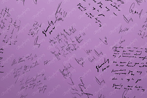 18 Seamless Black Handwriting PNG