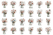 Whimsical Spring Flowers Clipart, an Illustration by designcity5 (Thumbnail 2 of 5)