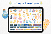 Moon Ritual Goodnotes Stickers, an Illustration by mimimeow (Thumbnail 2 of 3)