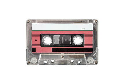 Retro audio tape cassette isolated, a Technology Photo by BOOCYS