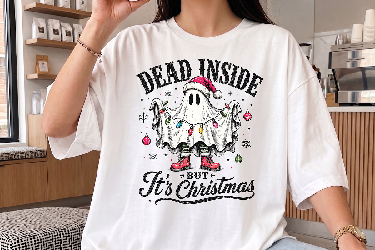 Dead Inside But It's Christmas PNG, a Seasonal Illustration by Libby Wishes (Photo 3 of 4)
