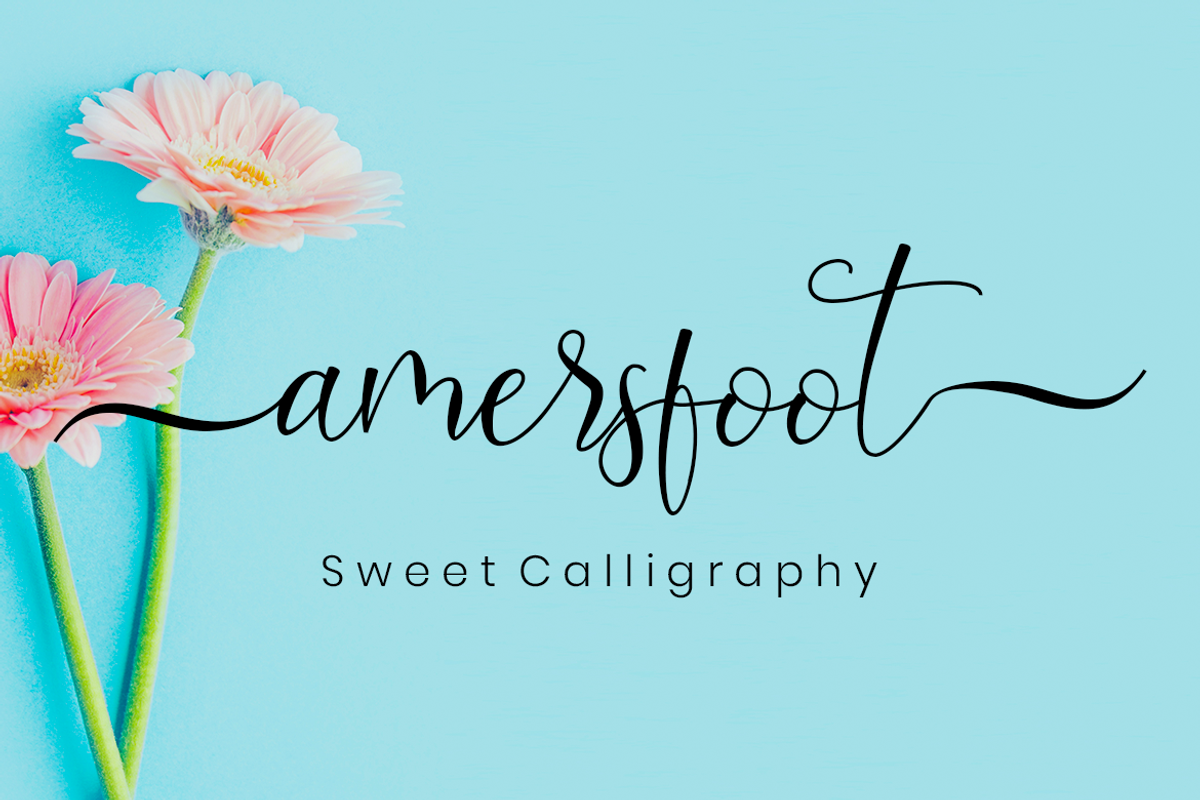 Amersfoot Script Calligraphy, a Script Font by MC Creative (Photo 1 of 8)