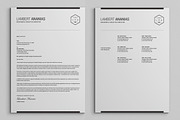 2 Pages Resume CV Pack - Lambert, a Resume Template by SNIPESCIENTIST (Thumbnail 3 of 5)