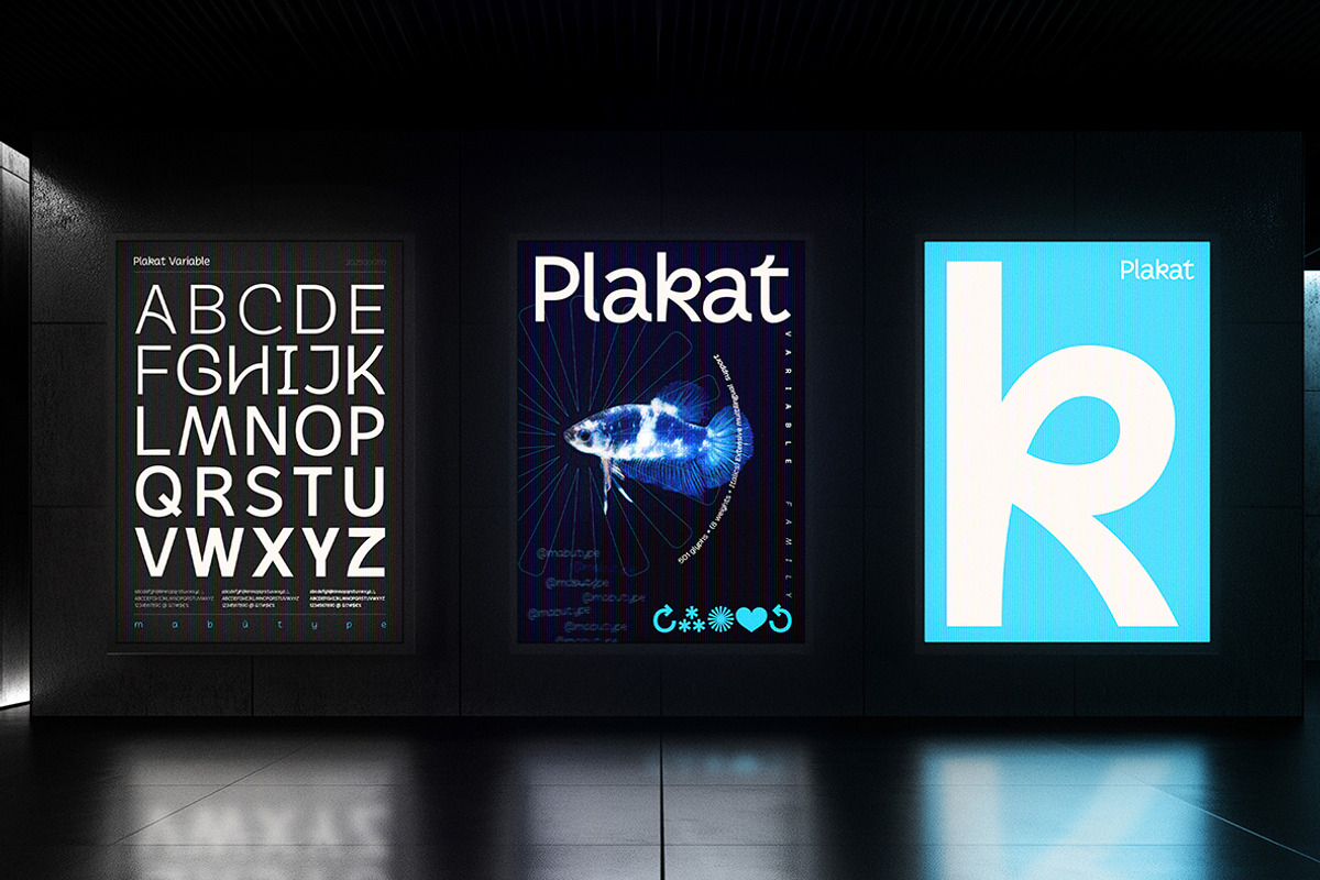 Plakat Variable Family, a Sans Serif Font by Mabütype (Photo 7 of 11)