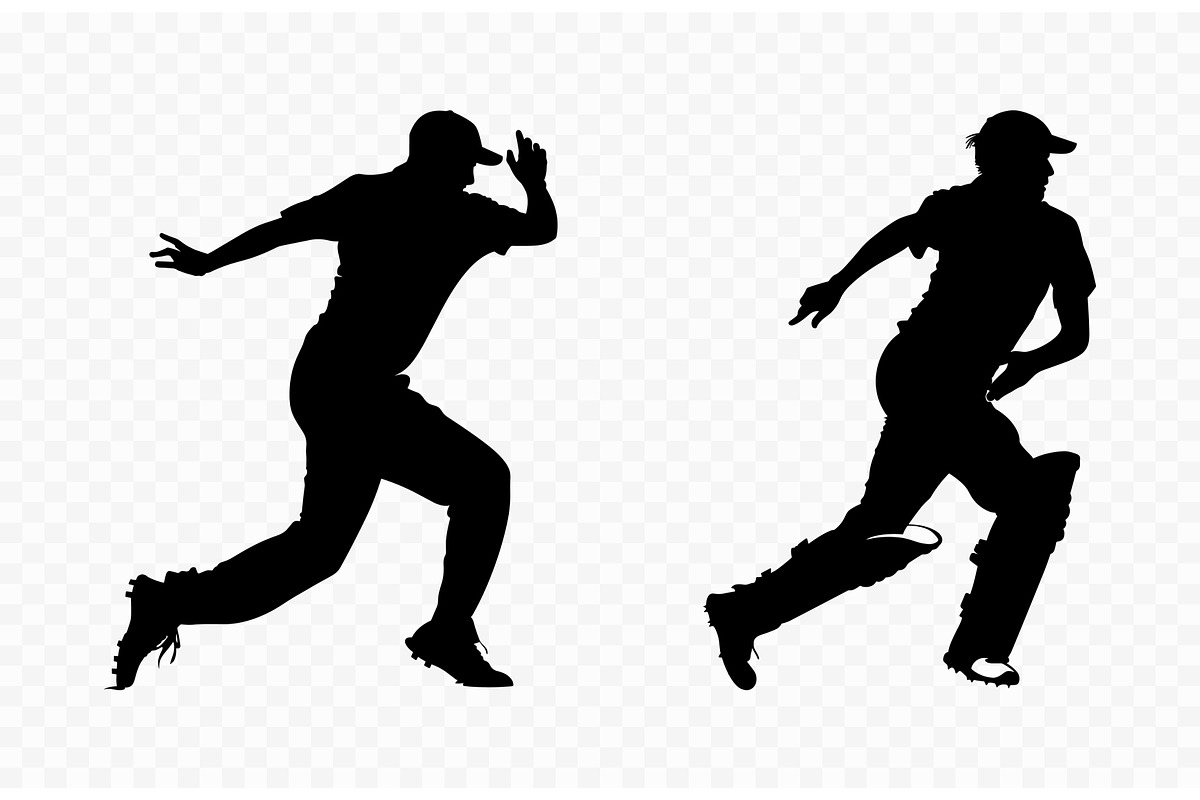 Cricket Player running Silhouettes, a Person Illustration by Gfx Expert Team (Photo 2 of 3)