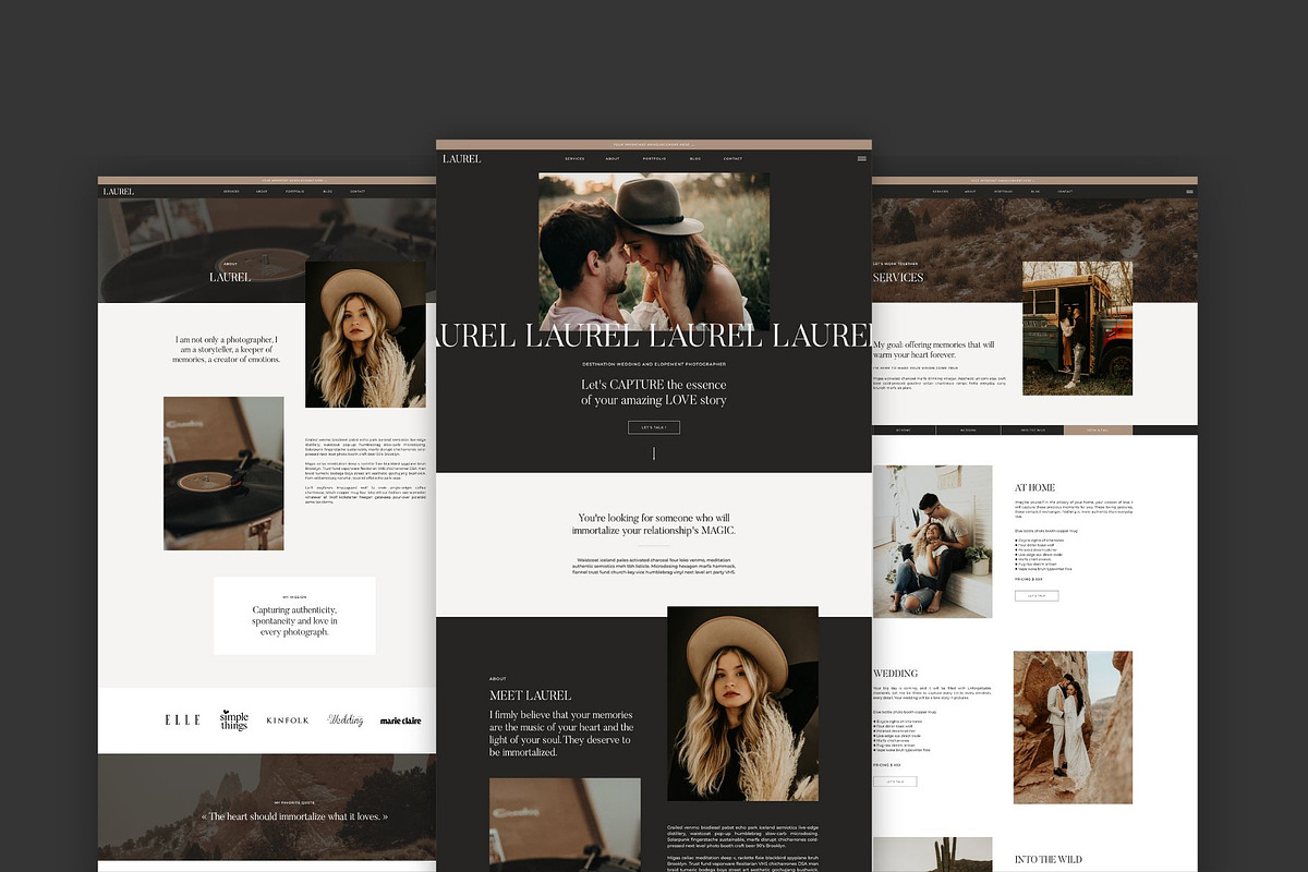 Laurel: Showit website template, a Templates & Theme by Aspen Creative Studio (Photo 2 of 4)