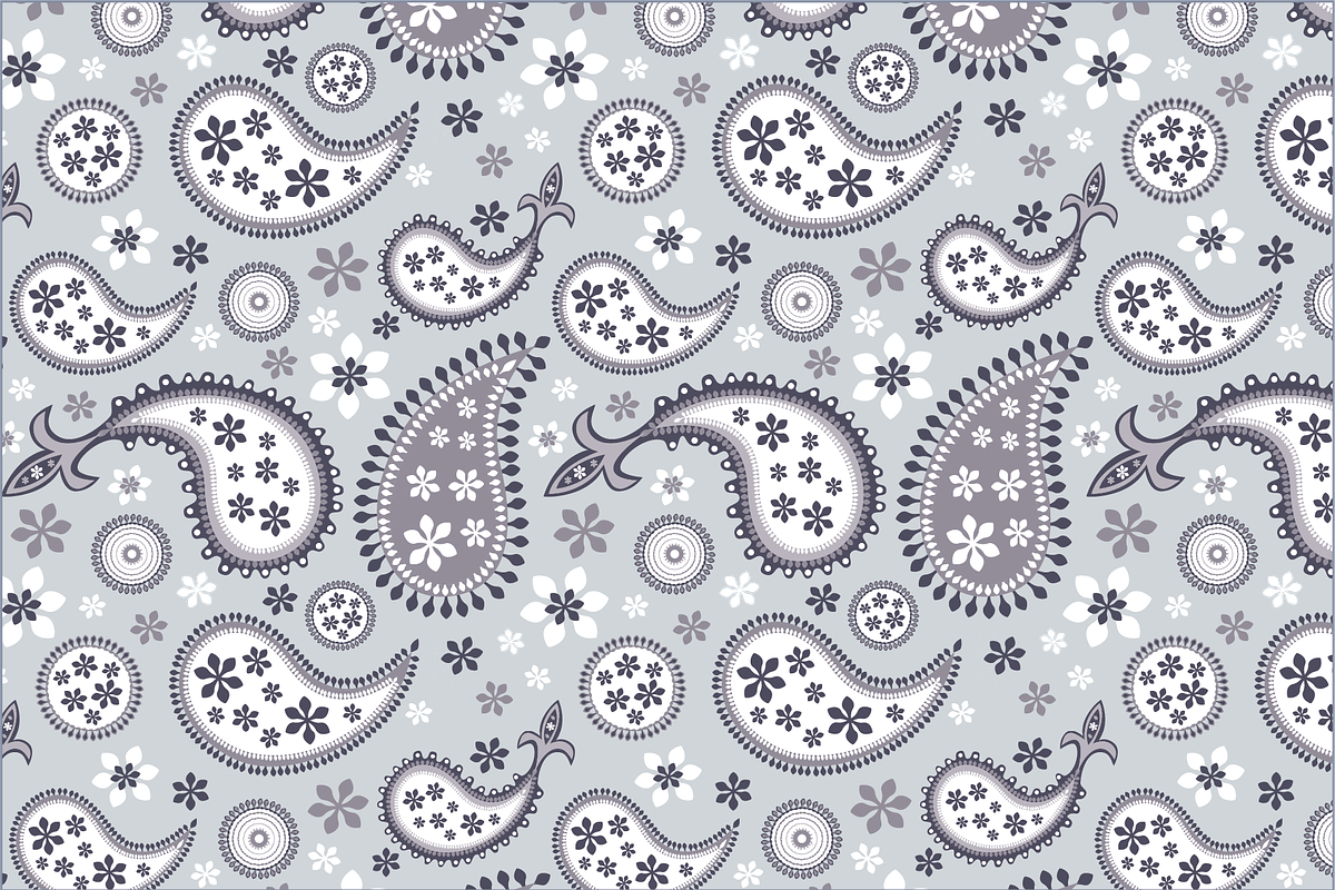 Seamless Paisley Patterns Vector, a Pattern Graphic by Studio Indigo (Photo 8 of 9)