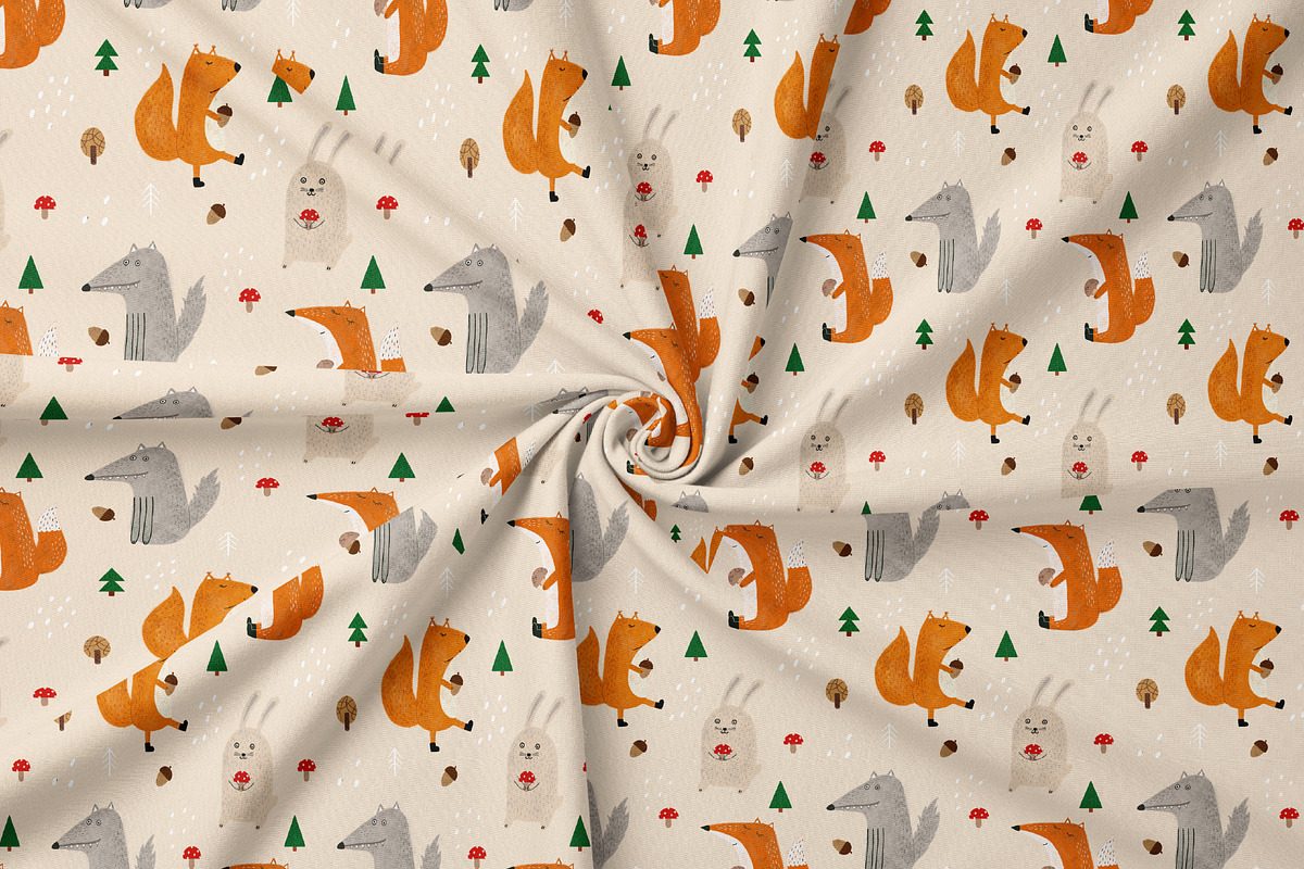 Wild Animals, a Pattern Graphic by Alona Savchuk (Photo 7 of 9)