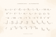 Famous - Modern Feminine Beauty Font, a Sans Serif Font by Sensatype (Thumbnail 31 of 33)