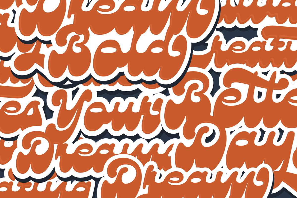 Dirhamond, a Script Font by Muhammad Hastian (Photo 8 of 8)