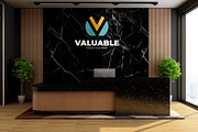 PSD Office Receptionist Wall Mockup, a Product Mockup by Ayy (Thumbnail 10 of 14)