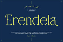 Erendela Stylish Serif Font