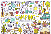 Camping hand drawn element, a Food Illustration by Bosotochka♥Art (Thumbnail 1 of 6)