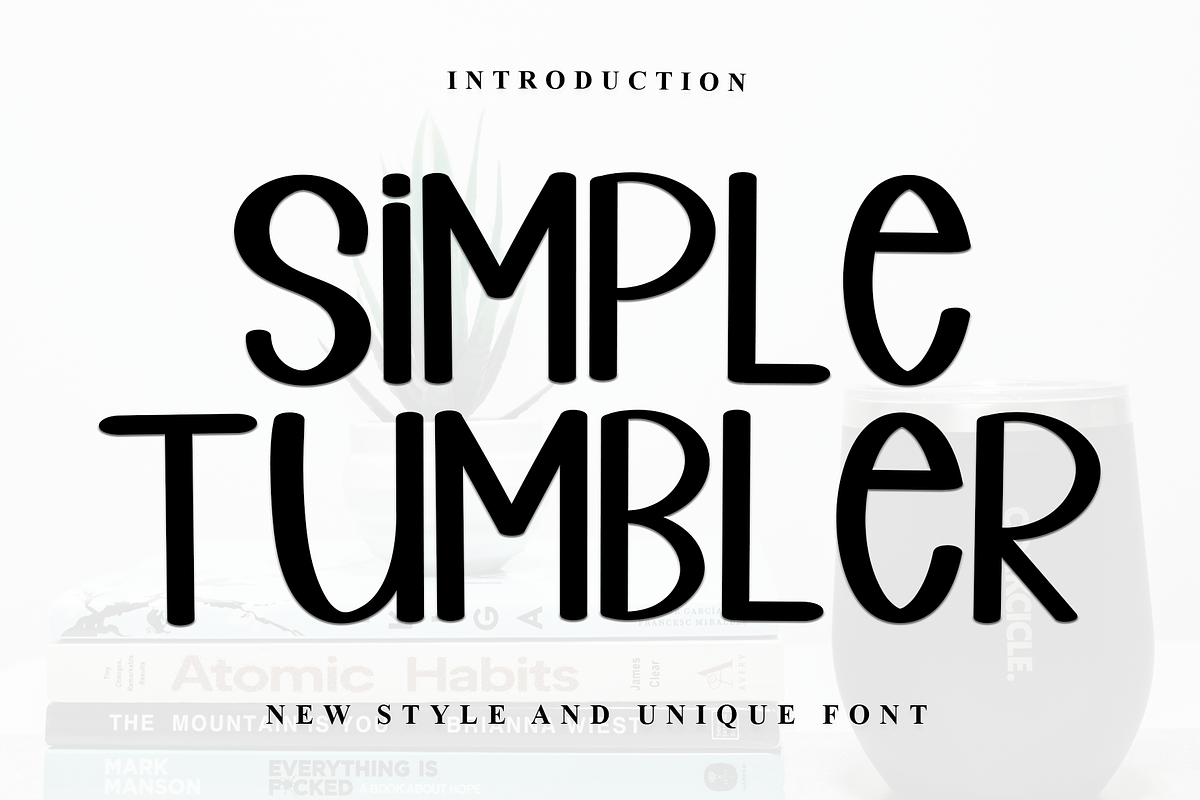 Simple Tumbler, a Sans Serif Font by InermediaSTUDIO (Photo 1 of 7)