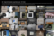 30 Signs & Facade Logo Mockups - V3, an Advertising Mockup by Asylab (Thumbnail 2 of 38)