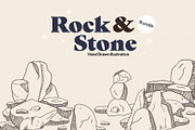 30 Rock and Stone hand drawing, a Decorative Illustration by Pikgura (Thumbnail 1 of 3)