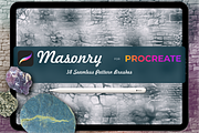 Masonry for Procreate X5, a Brush Add-On by Graphics Resources (Thumbnail 2 of 12)