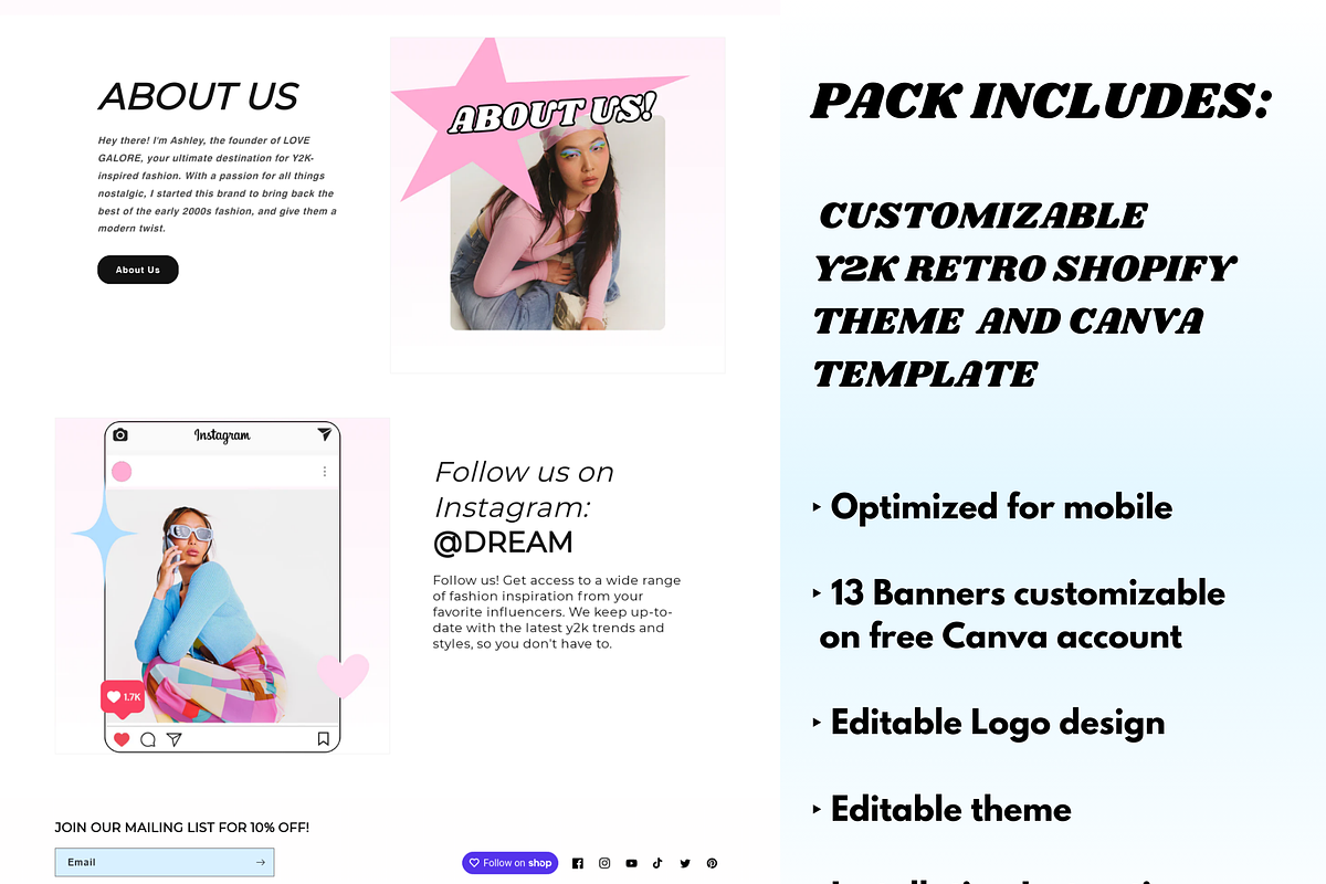 Y2K Retro Shopify Theme, a Shopify Template by PLANETSEL (Photo 4 of 5)