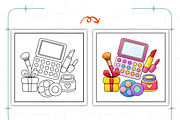Beauty Stuff Coloring Book, a Decorative Illustration by Design Station (Thumbnail 6 of 7)