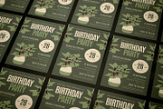 Bothanicko Birthday Invitation, an Invitation Template by AQR Studio (Thumbnail 2 of 2)