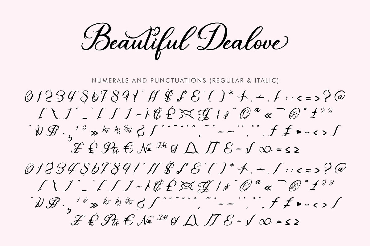 Beautiful Dealove, a Handwritten Font by Yoga Letter (Photo 7 of 10)