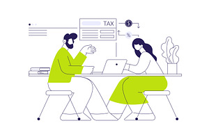 Tax credit abstract concept vector, a Finance Illustration by Visual Generation